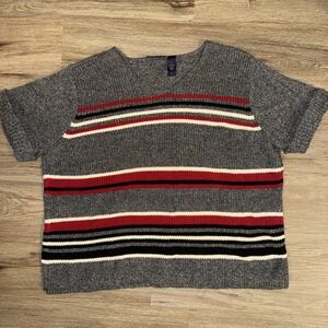 Crazy Horse Short Sleeve Striped Sweater size 3 Plus Size